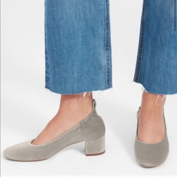 Everlane Shoes - SOLD Everlane The Day Heel in Gray/Silver 10.5